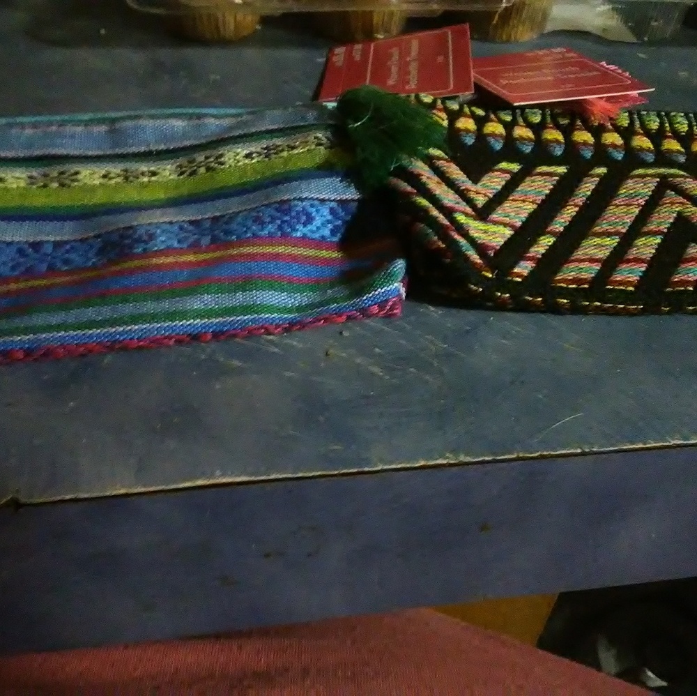 Woven Multi Colored Coin Purses